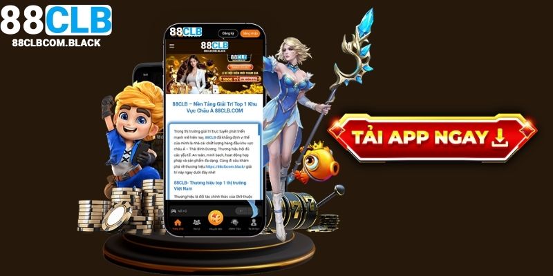 Nhắc nhở khách hàng tiến hành cài đặt app 88clb lần đầu